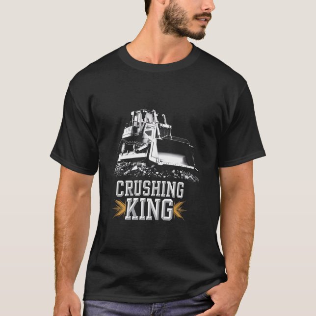 Bulldozer Operator Construction Worker Earth Mover T-Shirt (Front)