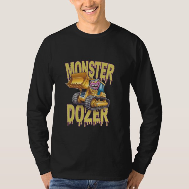 Bulldozer Operator Construction Worker Earth Mover T-Shirt (Front)