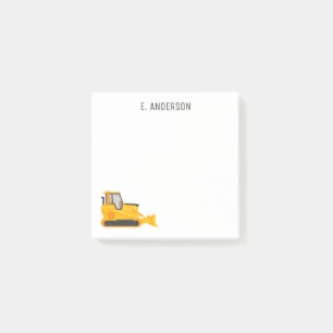 Bulldozer Personalised Post-it Notes
