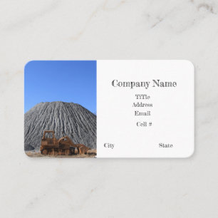 Bulldozer Rock Quarry Business Card