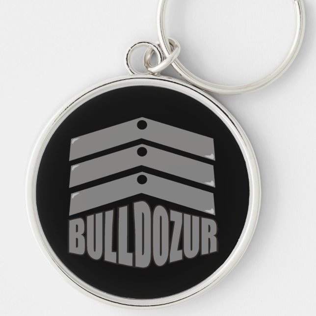 Bulldozur "Coat of Arms" Logo Keychain (Front)