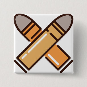 bullet 15 cm square badge