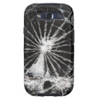 Bullet hole - shattered glass