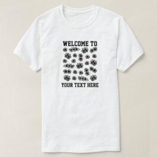 Bullet Holes and Your Text T-Shirt
