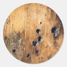 Bullet holes in wall