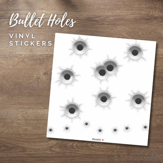 Bullet Holes Machine Gun Vinyl Stickers (Bullet Holes Machine Gun Vinyl Stickers)
