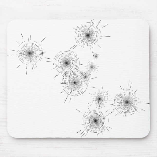 Bullet Holes Mouse Pad (Front)