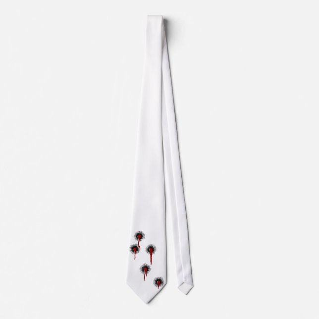 Bullet Holes Necktie Tie (Front)