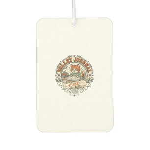 Bullet Journal Cat Bullet Journal Cat Vintage Vect Car Air Freshener