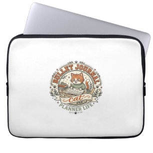 Bullet Journal Cat Bullet Journal Cat Vintage Vect Laptop Sleeve