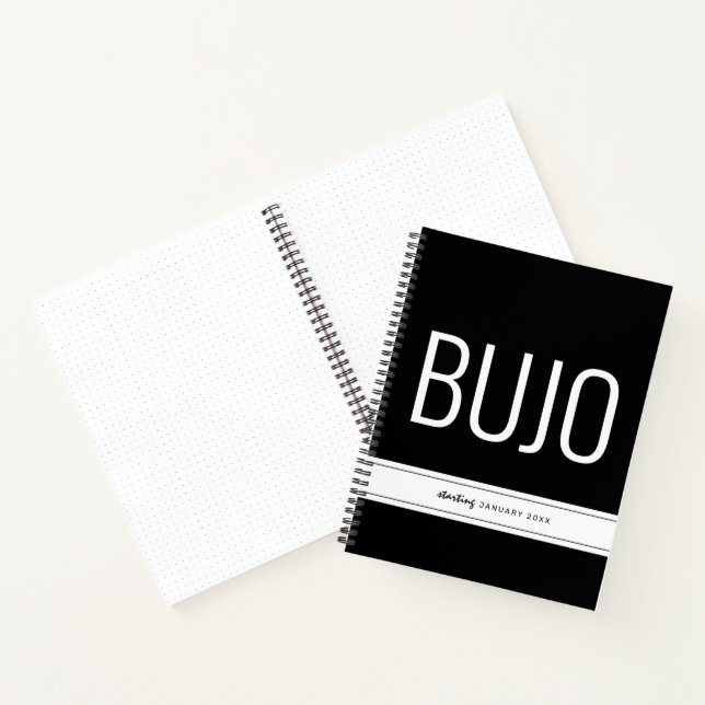 Bullet Journal Custom Modern Starting Date BUJO (Inside)
