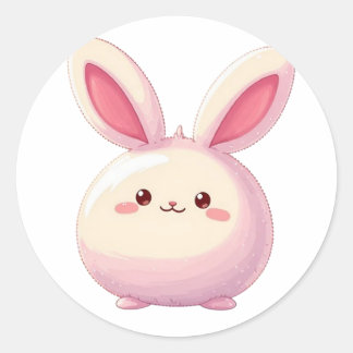 Bullet Journalling Series19 - Cute Rabbit 1 Classic Round Sticker