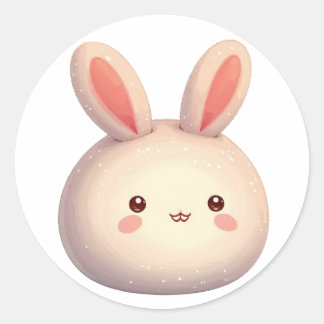Bullet Journalling Series20 - Cute Rabbit 2 Classic Round Sticker