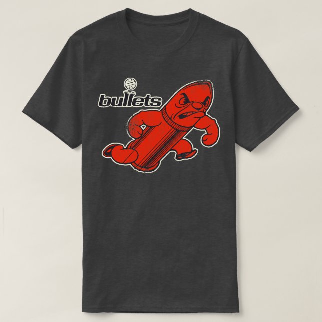 Bullet Man Retro Mascot T-Shirt (Design Front)