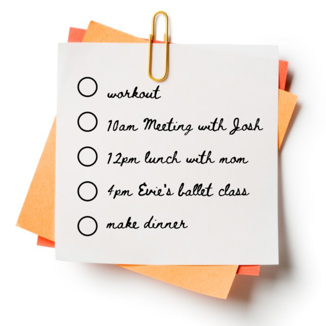 Bullet Point Check List Rubber Stamp (Creator Uploaded)