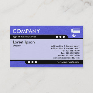 Bullet Train - Blue Crinkled Paper Texture Business Card