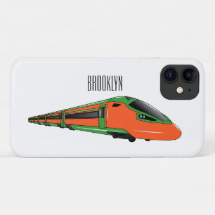 Bullet train cartoon illustration Case-Mate iPhone case