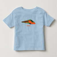 Bullet train cartoon illustration