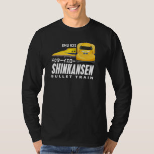 Bullet Train Dr Yellow Shinkansen Japanese Kanji J T-Shirt