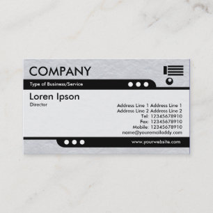 Bullet Train - Light Grey Crinkled Paper Texture Business Card