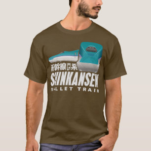 Bullet Train Shinkansen Japanese Kanji Japan Rail T-Shirt