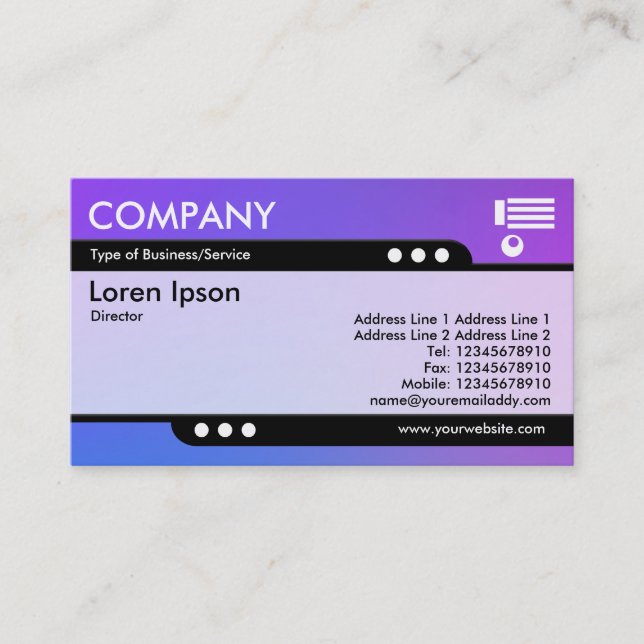 Bullet Train - Soft Gradients Business Card (Front)