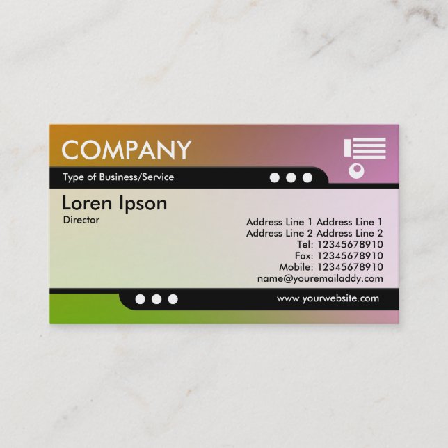 Bullet Train - Soft Gradients Business Card (Front)