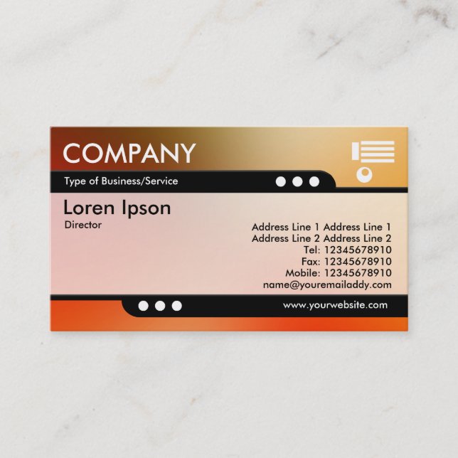 Bullet Train - Soft Gradients Business Card (Front)