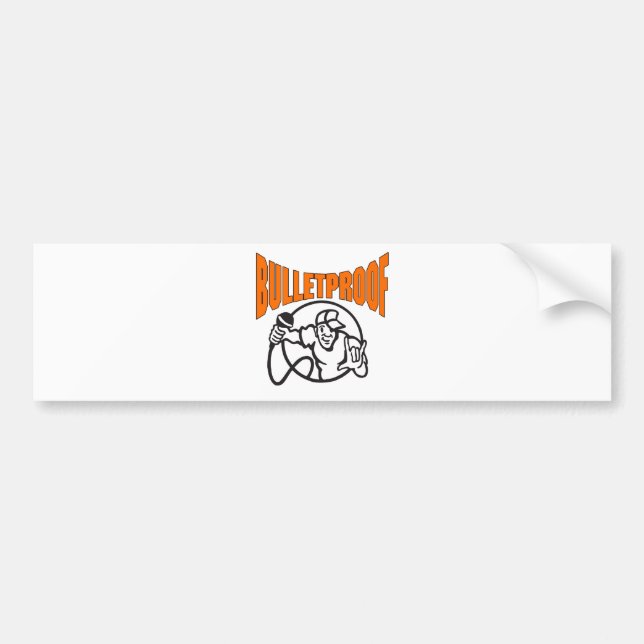 Bulletproof Logo Bumper Sticker (Front)