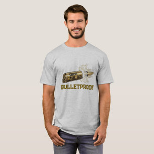 Bulletproof: Sweat, Pain, Gain - Motivational Desi T-Shirt