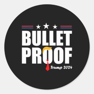 Bulletproof Trump  Classic Round Sticker