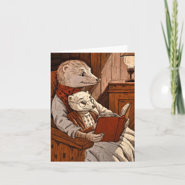 Bullets reading a book card (Front)