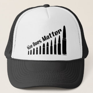 Bullets Size Does Matter #USAPatriotGraphics © Trucker Hat