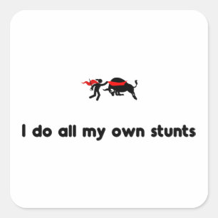 Bullfighting Hero Square Sticker