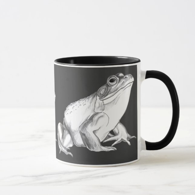 Bullfrog Art Mug Frog Coffee Cup Frog Mug (Right)