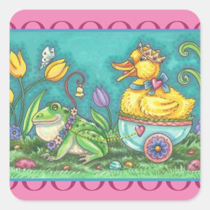 BULLFROG & DUCK PRINCE EASTER STICKERS Sheet
