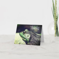 Bullfrog Thoughts Nature Thank You Card