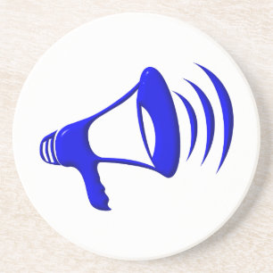 Bullhorn - Add your own words Coaster