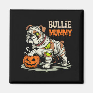Bullie Mummy Halloween Bulldog Magnet