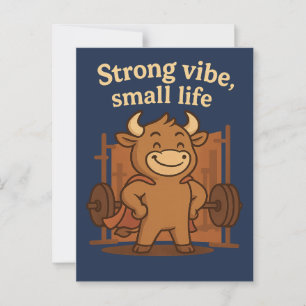 Bullio® Postcard – Strong Vibe, Small Life 