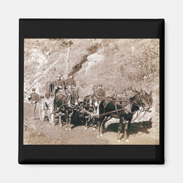 Bullion Stage Coach Vintage Magnet (Front)