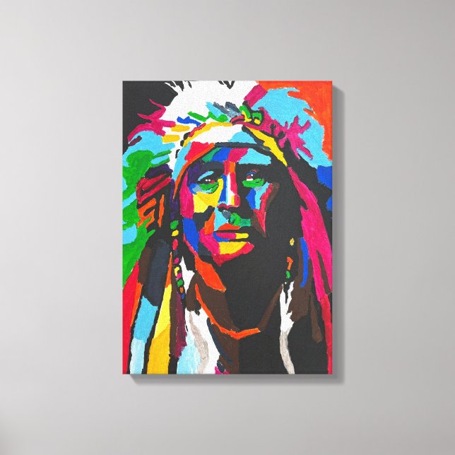 Bullish Hand Painted by Mark Elsen Canvas Print (Front)