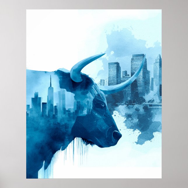 Bullish Stock Market Poster (Front)