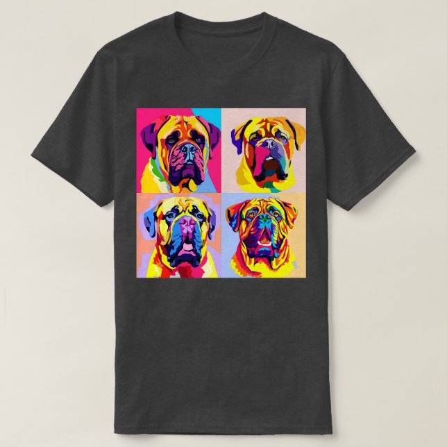 Bullmastiff Art Dog Lover Gifts T-Shirt (Design Front)