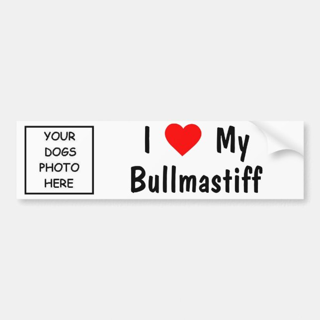Bullmastiff Bumper Sticker (Front)