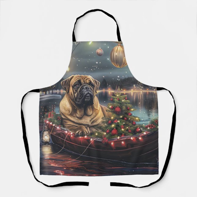 Bullmastiff Christmas Festive Voyage Apron (Front)