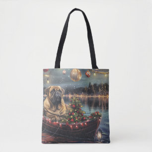 Bullmastiff Christmas Festive Voyage Tote Bag
