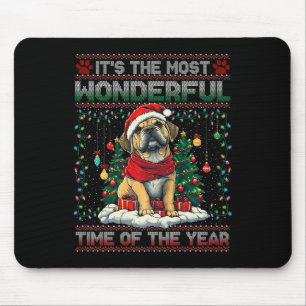Bullmastiff Christmas Tree Decorations Dog Lover X Mouse Pad