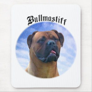 Bullmastiff Clouds Mouse Pad