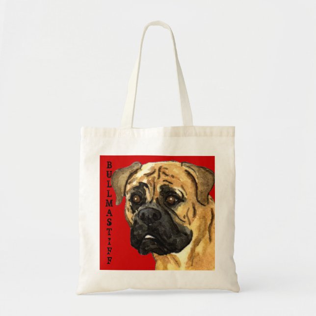 Bullmastiff Colour Block Tote Bag (Front)